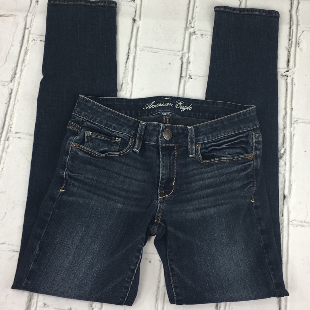 American Eagle Low Rise Stretch Skinny Jeans Sz 6